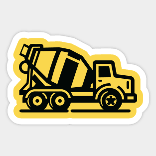 Concrete Mixer Truck Sticker